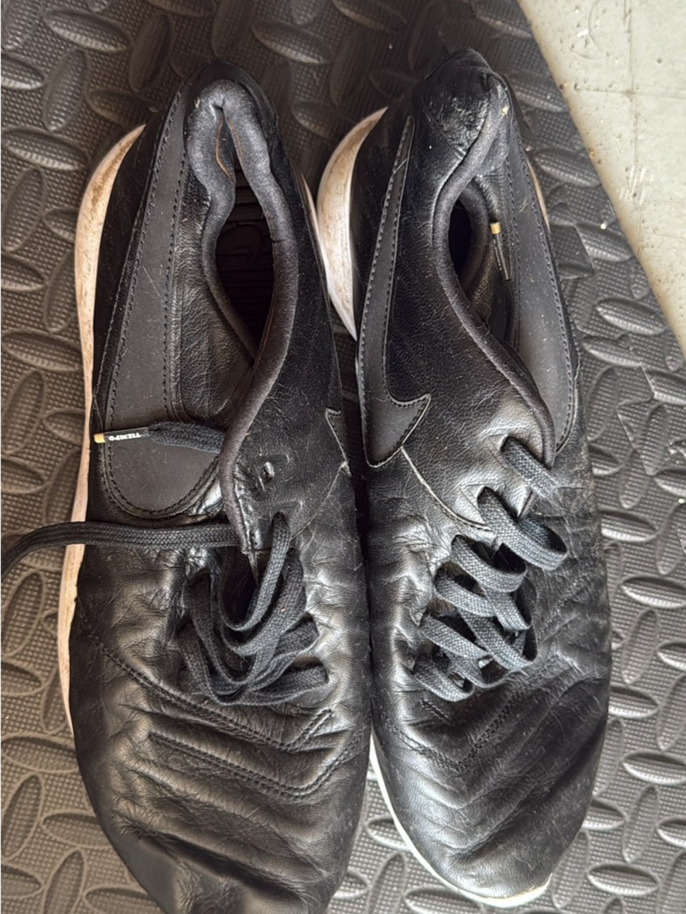 Nike Black Sneakers with White Midsole